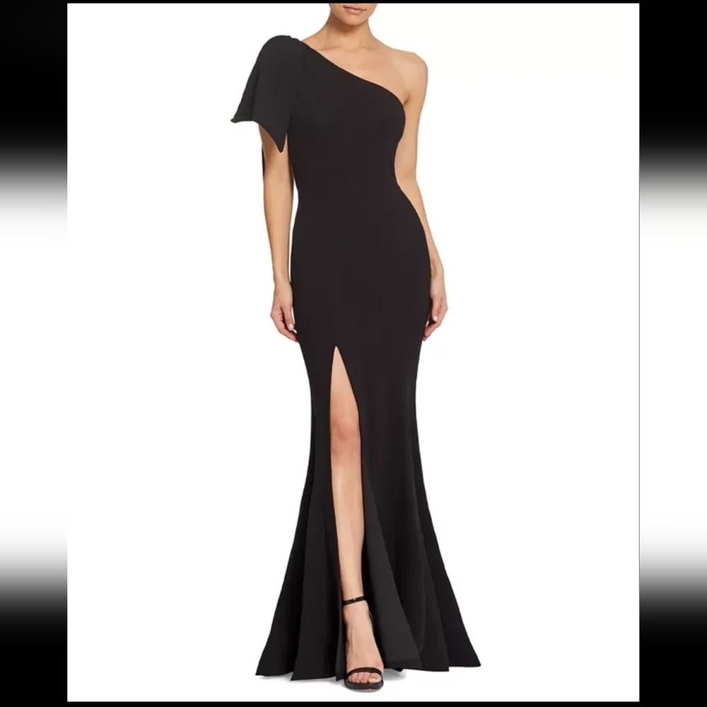 New Dress The Population Black Georgina Bodycon Formal‎ Black Tie Mermaid Gown